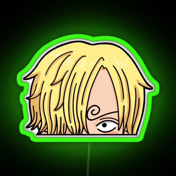 Sanji Chibi Peeker RGB Neon Sign