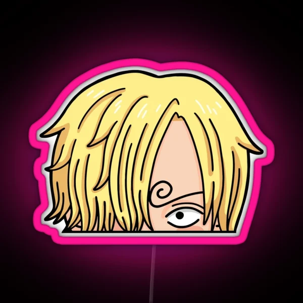 Sanji Chibi Peeker RGB Neon Sign