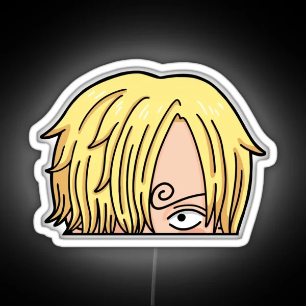 Sanji Chibi Peeker RGB Neon Sign