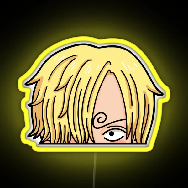 Sanji Chibi Peeker RGB Neon Sign