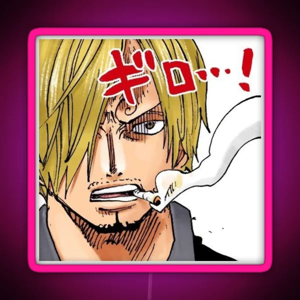 Sanji Led Smoking RGB Neon Sign