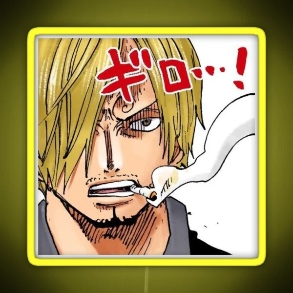 Sanji Led Smoking RGB Neon Sign