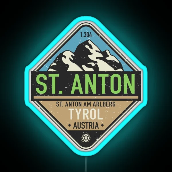 Sankt Anton Am Arlberg Austria RGB Neon Sign