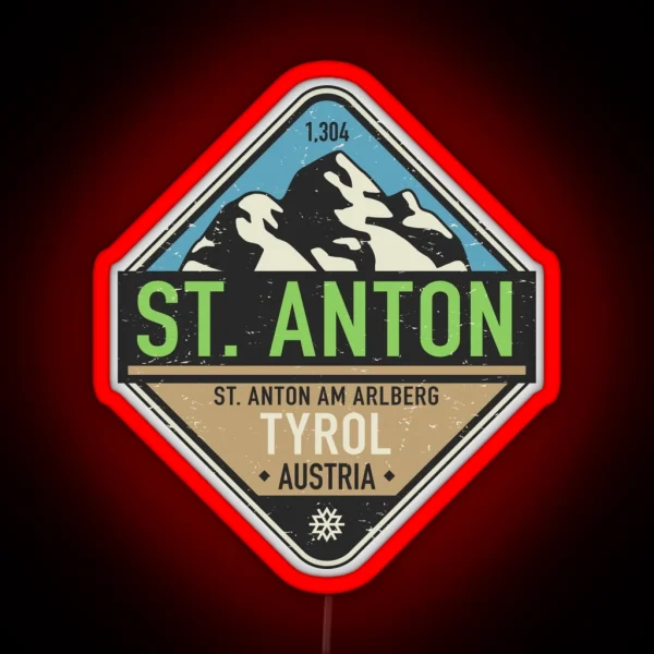 Sankt Anton Am Arlberg Austria RGB Neon Sign