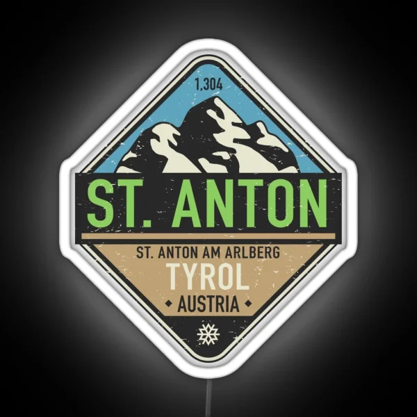 Sankt Anton Am Arlberg Austria RGB Neon Sign