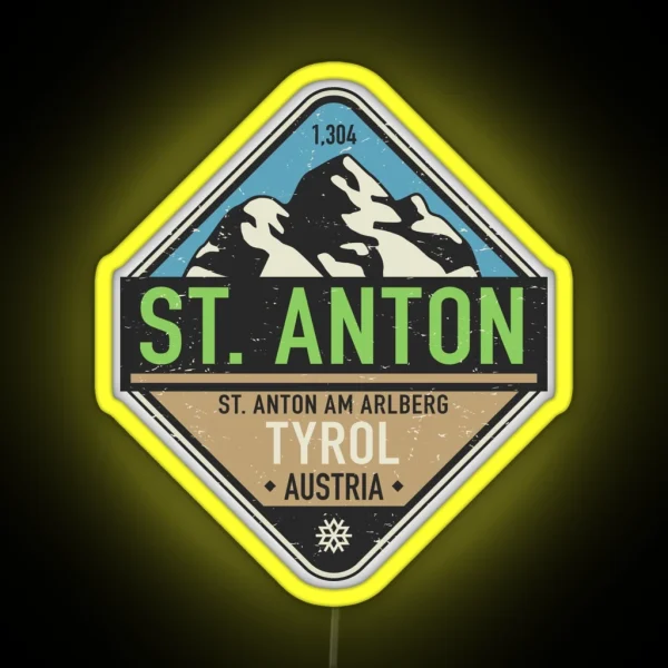 Sankt Anton Am Arlberg Austria RGB Neon Sign