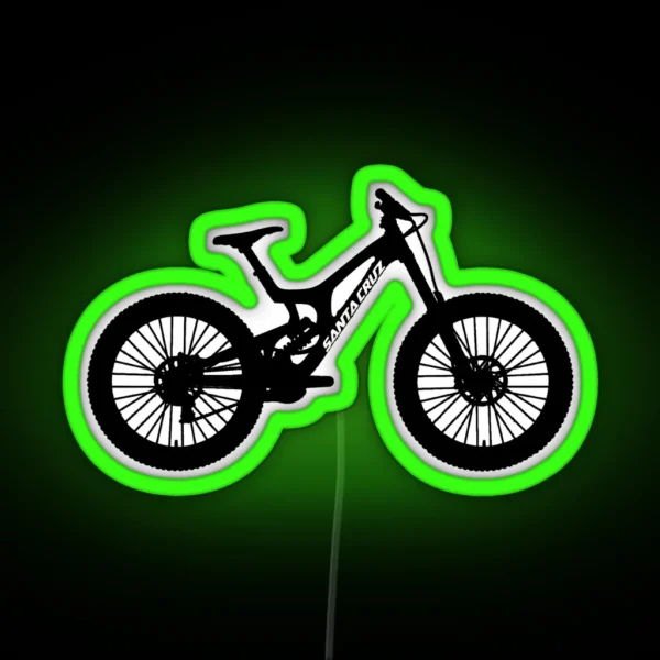Santa Cruz V10 Downhill Mountain Bike RGB Neon Sign