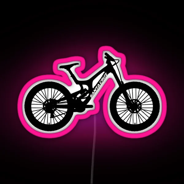 Santa Cruz V10 Downhill Mountain Bike RGB Neon Sign