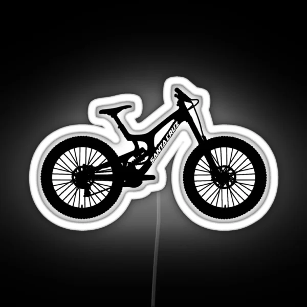 Santa Cruz V10 Downhill Mountain Bike RGB Neon Sign