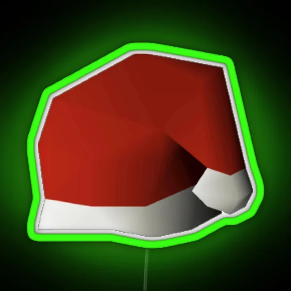 Santa Hat Runescape RGB Neon Sign