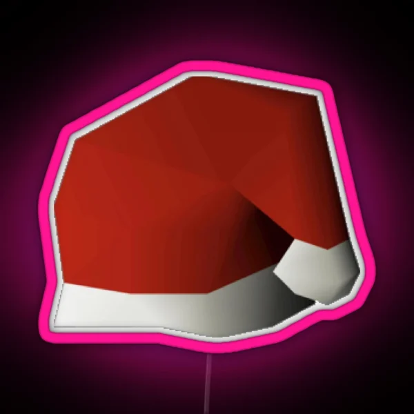 Santa Hat Runescape RGB Neon Sign