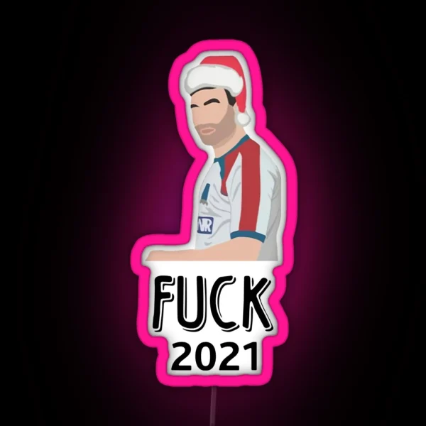 Santa Roy Kent Fuck 2021 Christmas RGB Neon Sign