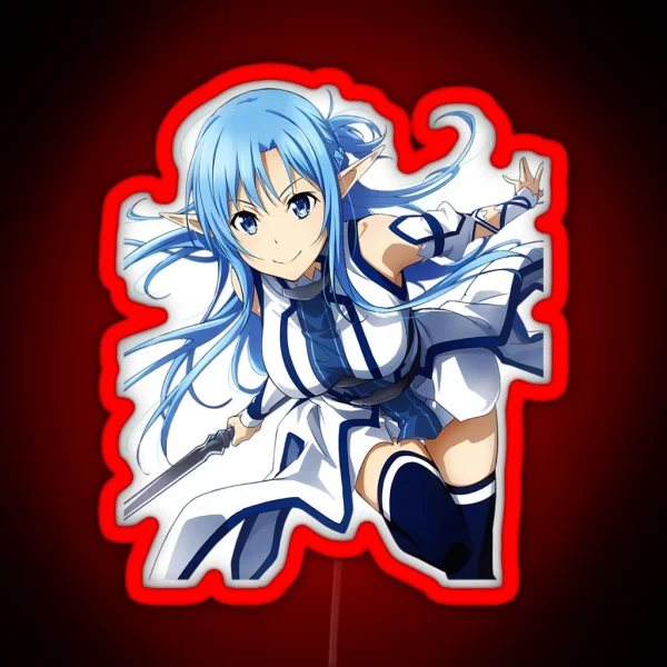 Sao Asuna Classic Art Asuna Vintage RGB Neon Sign