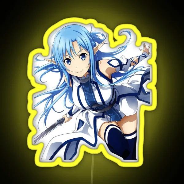 Sao Asuna Classic Art Asuna Vintage RGB Neon Sign