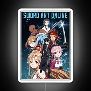 SAO Full Squad RGB Neon Sign