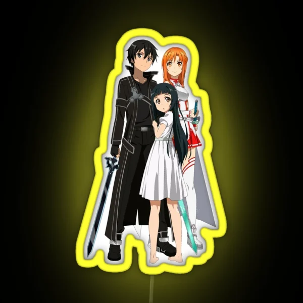 Sao Kirito And Asuna RGB Neon Sign