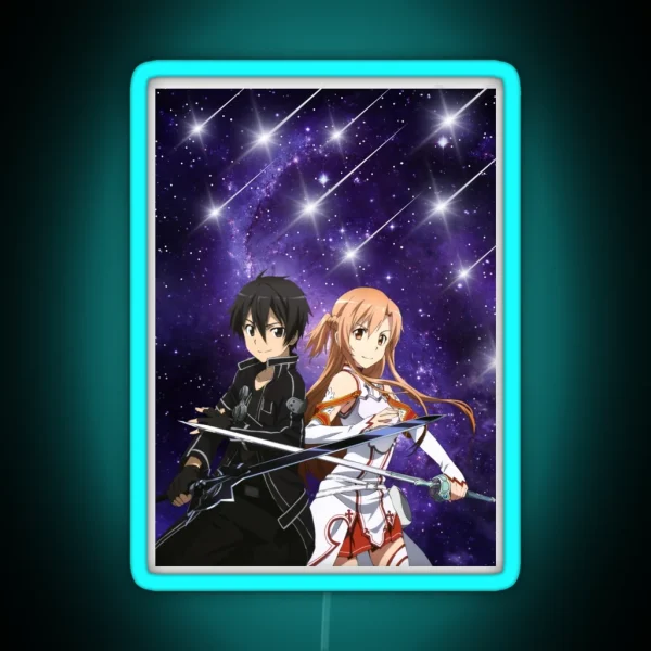 SAO Purple Night RGB Neon Sign