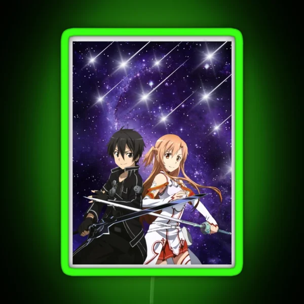 SAO Purple Night RGB Neon Sign