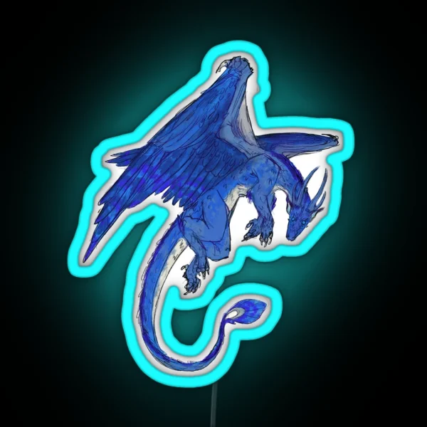 Saphira Dragon RGB Neon Sign