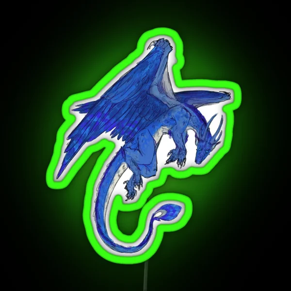 Saphira Dragon RGB Neon Sign