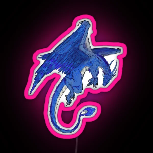 Saphira Dragon RGB Neon Sign
