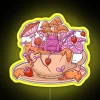 sapphic-frog-neon-sign-toadstool-tea-cup-vibrant-yellow
