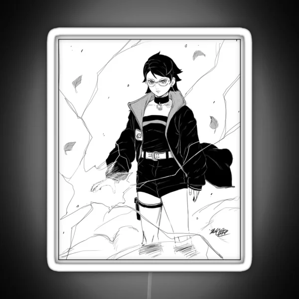 Sarada Timeskip RGB Neon Sign