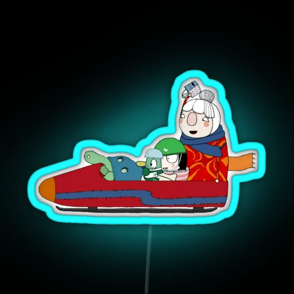 Sarah And Duck Bobber Clobbers RGB Neon Sign