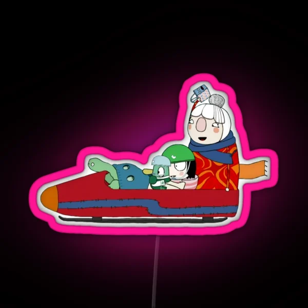 Sarah And Duck Bobber Clobbers RGB Neon Sign