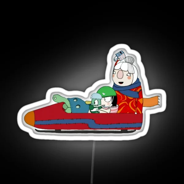 Sarah And Duck Bobber Clobbers RGB Neon Sign