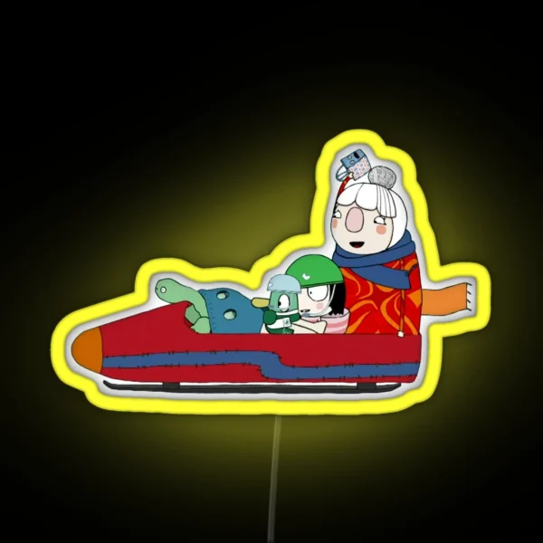 Sarah And Duck Bobber Clobbers RGB Neon Sign