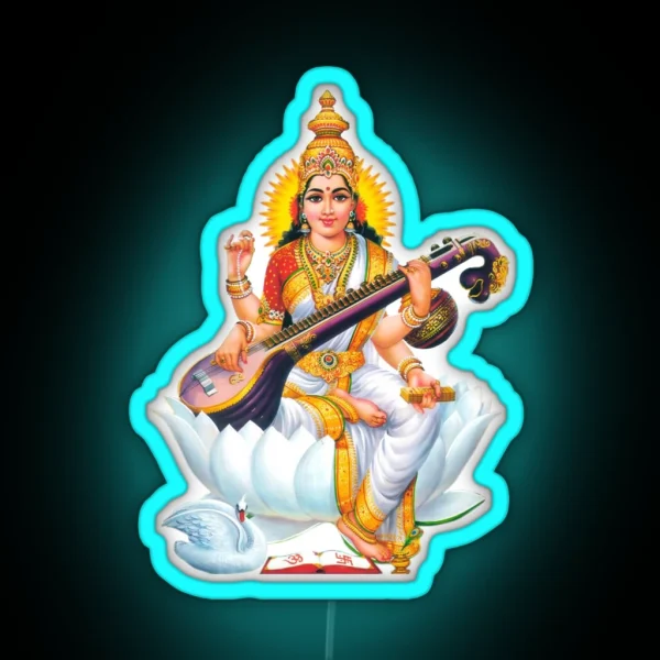 SARASWATI DEVI RGB Neon Sign