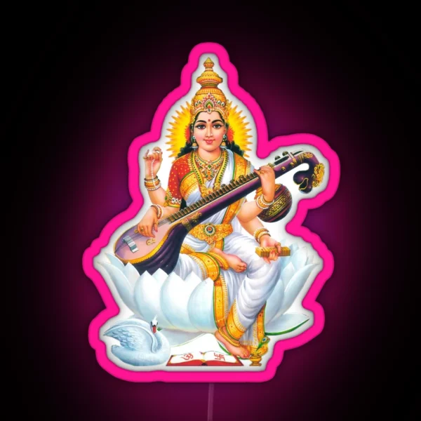 SARASWATI DEVI RGB Neon Sign