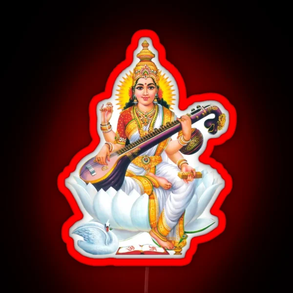 SARASWATI DEVI RGB Neon Sign