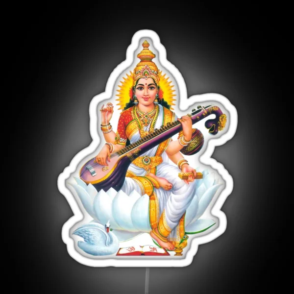 SARASWATI DEVI RGB Neon Sign