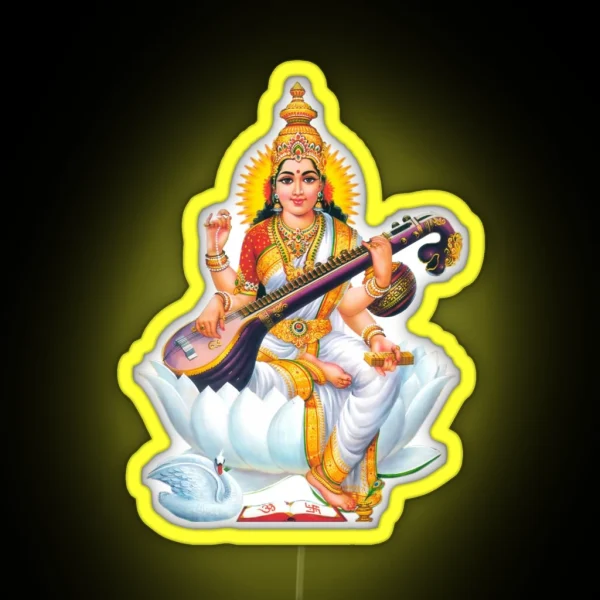 SARASWATI DEVI RGB Neon Sign