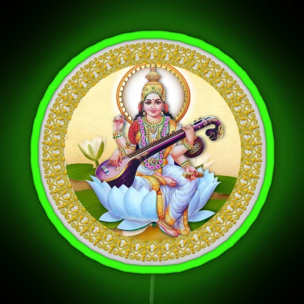 Saraswati RGB Neon Sign