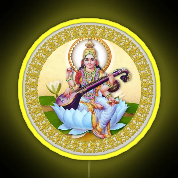 Saraswati RGB Neon Sign