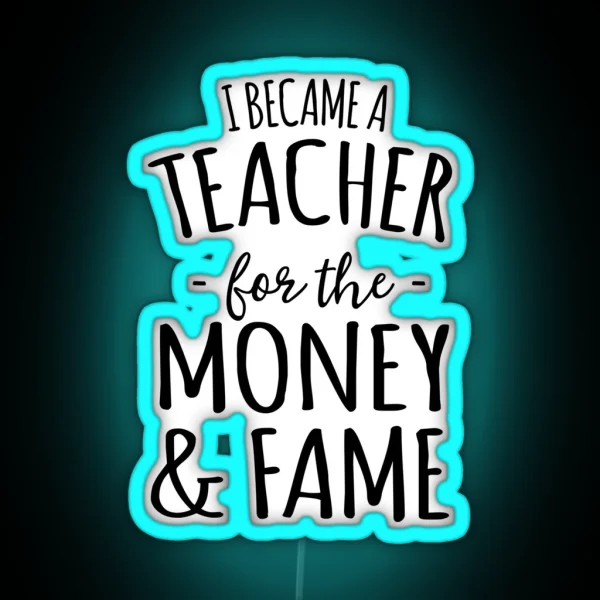 Sarcastic History Teacher RGB Neon Sign