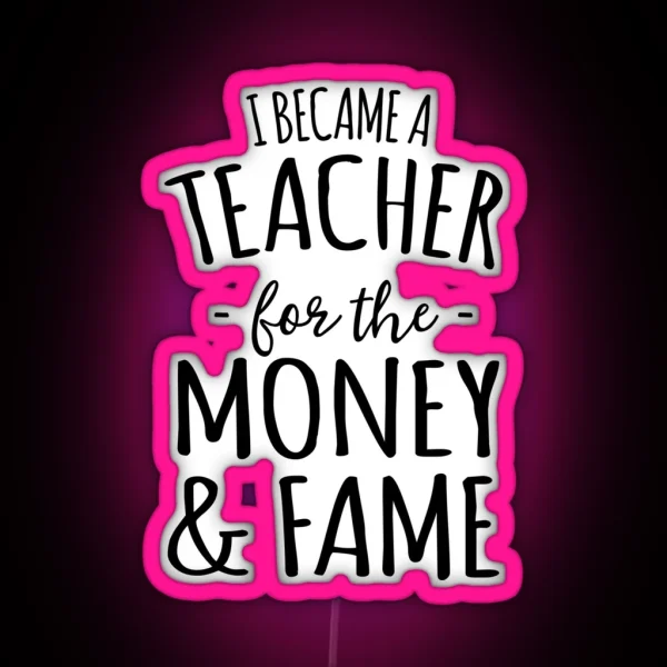 Sarcastic History Teacher RGB Neon Sign