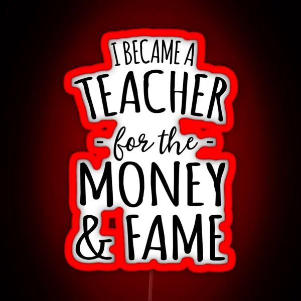 Sarcastic History Teacher RGB Neon Sign