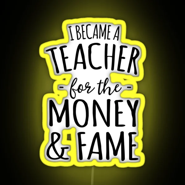 Sarcastic History Teacher RGB Neon Sign