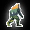 Sasquatch and Bigfoot neon sign cryptozoology graphic art