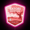 neon rgb sign at satori mountain national park pink lights