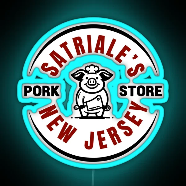 Satriales Pork Store RGB Neon Sign
