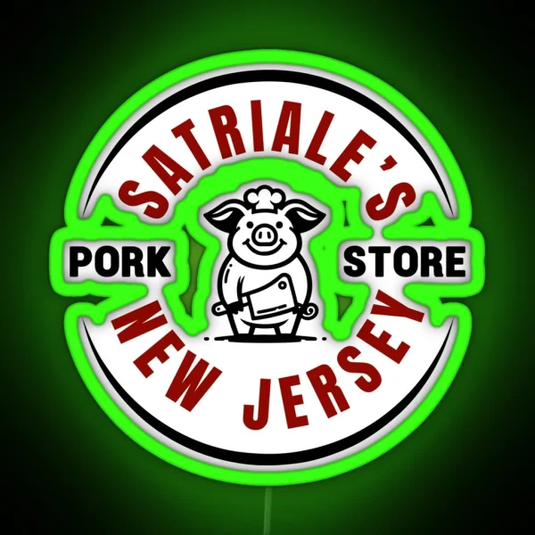 Satriales Pork Store RGB Neon Sign