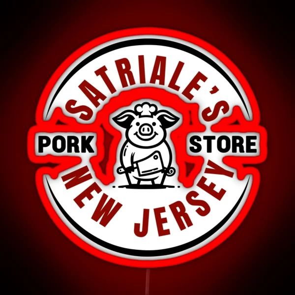 Satriales Pork Store RGB Neon Sign