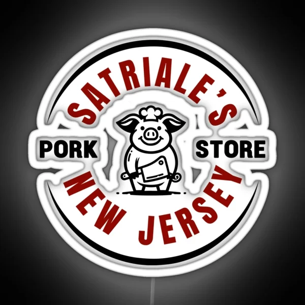 Satriales Pork Store RGB Neon Sign