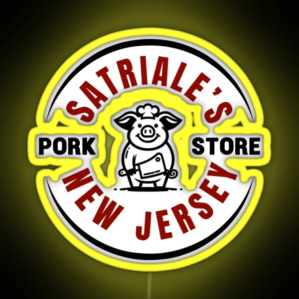 Satriales Pork Store RGB Neon Sign