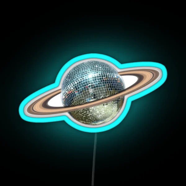 Saturn Disco II RGB Neon Sign